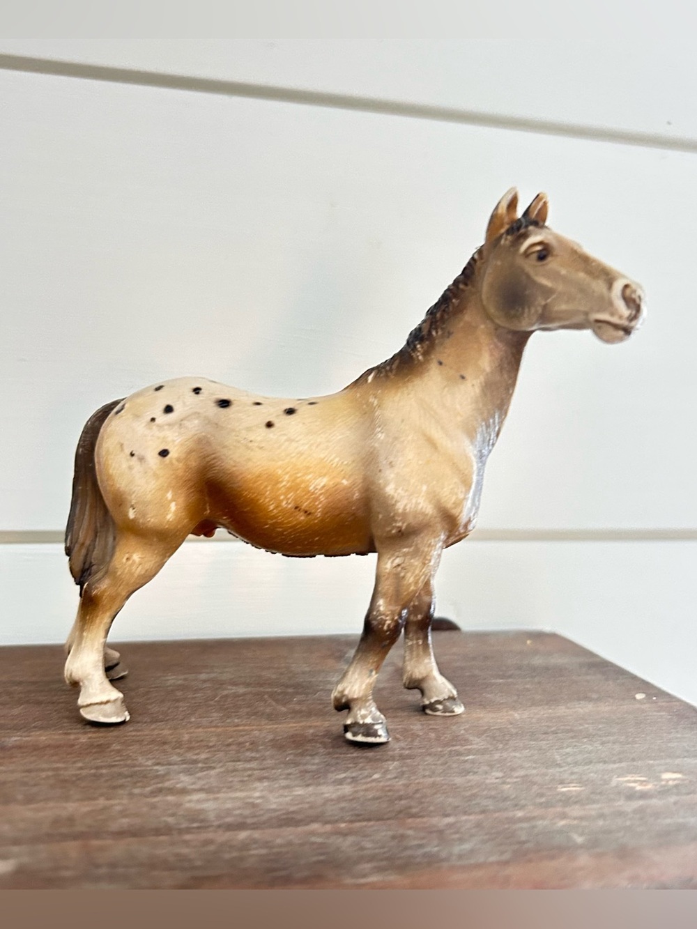 Schleich 1996 Brown Spotted Appaloosa  Stallion Horse Figure Retired